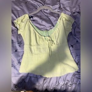 Pacsun Green Baby Doll Top